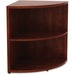 LLR69892 - Lorell Essentials Series Cherry Laminate Corner Bookcase