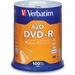 VER95102 - Verbatim AZO DVD-R 4.7GB 16X with Branded Surface - 100pk Spindle