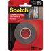 MMM414DCSFEF - Scotch Extreme Mounting Tape, 1 in X 60 in, Black
