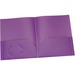 OXF76021 - Oxford Purple Two Pocket Poly Portfolio