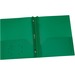 OXF76024 - Oxford Green Two Pocket Poly Portfolio with Prongs