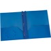OXF76026 - Oxford Blue Two Pocket Poly Portfolio with Prongs