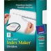 AVE11437 - Avery&reg; Index Maker Print & Apply Clear Label Dividers with White Tabs