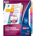 AVE11141 - Avery&reg; Customizable Table of Contents Dividers, Ready Index(R) Printable Section Titles, Preprinted 1-12 Multicolor Tabs, 1 Set (11141)