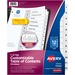 AVE11140 - Avery&reg; Customizable Table of Contents Dividers, Ready Index(R) Printable Section Titles, Preprinted 1-12 White Tabs, 1 Set (11140)