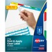 AVE11406 - Avery&reg; Print & Apply Clear Label Dividers, Index Maker(R) Easy Apply(TM) Printable Label Strip, 5 Multicolor Tabs (11406)
