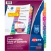 AVE11135 - Avery&reg; Customizable Table of Contents Dividers, Ready Index(R) Printable Section Titles, Preprinted 1-10 Multicolor Tabs, 1 Set (11135)