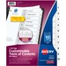 AVE11134 - Avery&reg; Customizable Table of Contents Dividers, Ready Index(R) Printable Section Titles, Preprinted 1-10 White Tabs, 1 Set (11134)