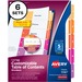 AVE11187 - Avery&reg; Ready Index(R) 5-Tab Binder Dividers, Customizable Table of Contents, Multicolor Tabs, 6 Sets (11187)