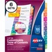 AVE11188 - Avery&reg; Ready Index(R) 10-Tab Binder Dividers, Customizable Table of Contents, Multicolor Tabs, 6 Sets (11188)