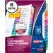 AVE11197 - Avery&reg; Ready Index(R) 15-Tab Binder Dividers, Customizable Table of Contents, Multicolor Tabs, 6 Sets (11197)