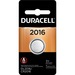 DURDL2016BPK - Duracell Coin Cell Lithium 3V Battery - DL2016