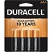 DURMN1500B4Z - Duracell Coppertop Alkaline AA Battery - MN1500