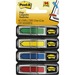 MMM684ARR3 - Post-it Arrow Flags, Assorted Primary Colors, 1/2 in. Wide