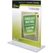 NUD38020 - Nu-Dell T-shape Acrylic Frame Standing Sign Holder