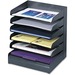 SAF3128BL - Safco Slanted Shelves Steel Desk Tray Sorter
