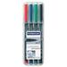 STD318WP4 - Staedtler Quick-drying Fine Point Permanent Markers