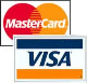 visa and mastercard and American Express
